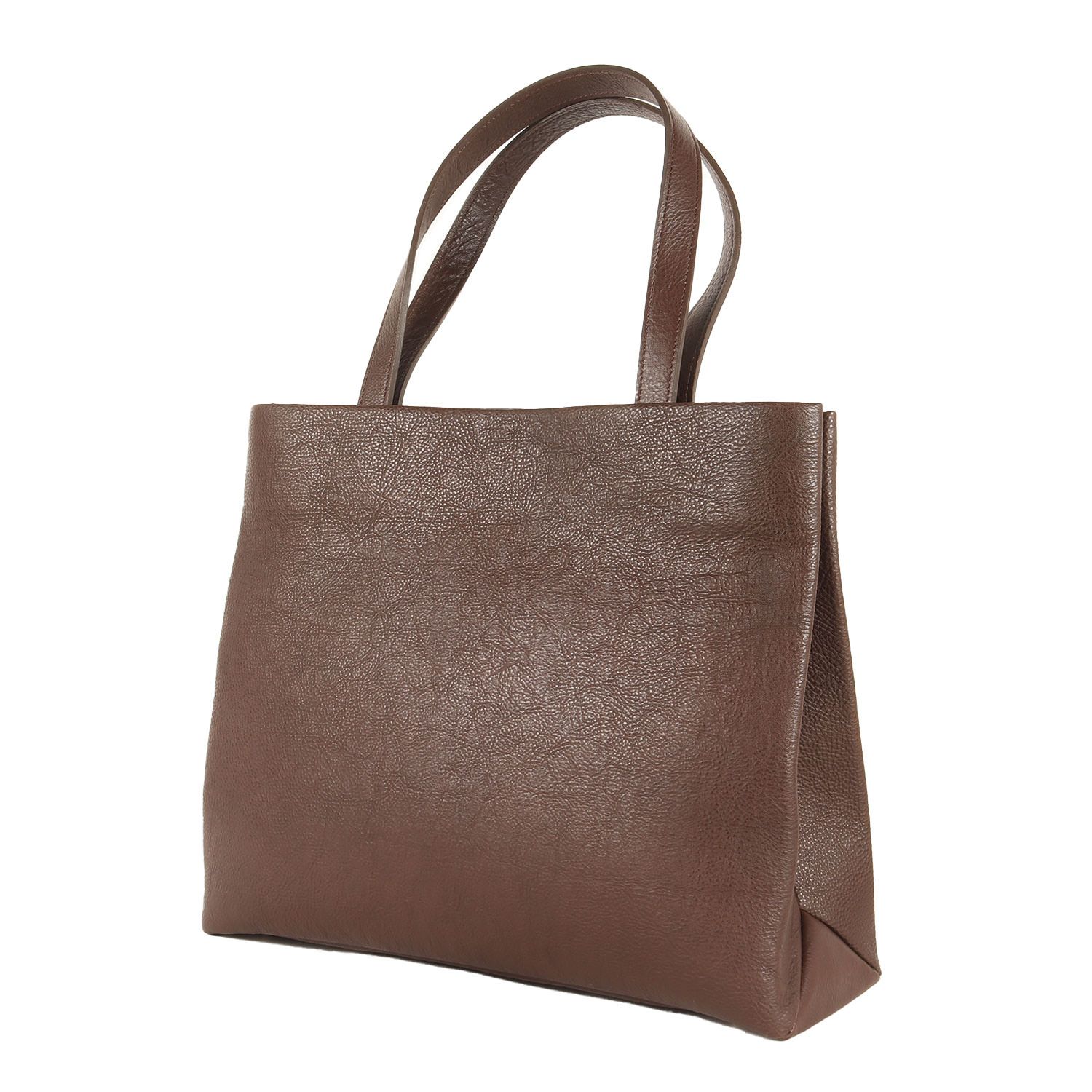 SIN 新進工房 シンシンコウボウ 大人革袋 2.0 ヨコ型 マテーラレザー トートバッグ チョコ ブランド カバン メンズ