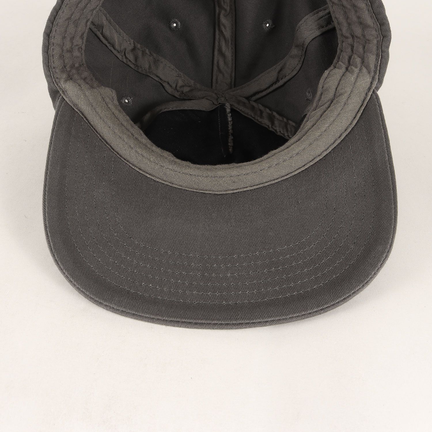 FARAH ファーラー キャップ | Apple Butter Store アップリケロゴ ベースボールキャップ (Baseball Logo 5 Panel Cap) | チャコール | ブランド コラボ 帽子【メンズ】【中古】