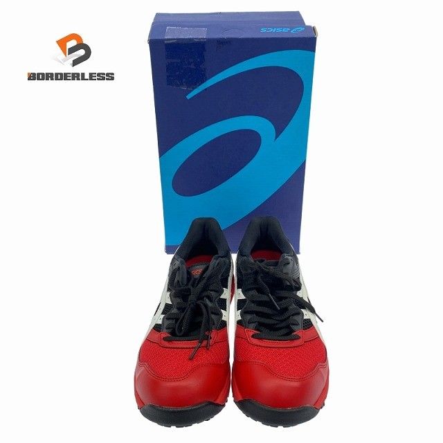 ASICS アシックス 25 5 cm 安全靴 CP 210 600 レッド ホワイト プロスニーカー 作業靴119457