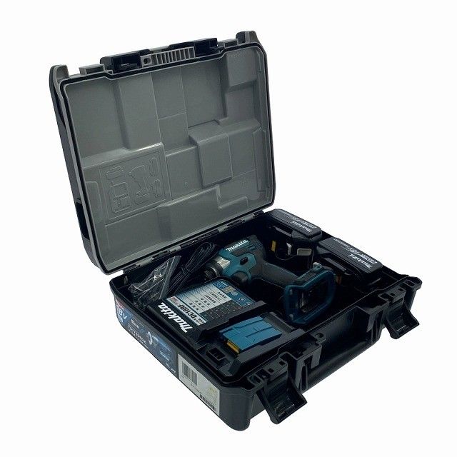 makita マキタ 18 V 充電式インパクトドライバ 青 ブルー バッテリー 6.0 Ah 充電器 ケース付き119525