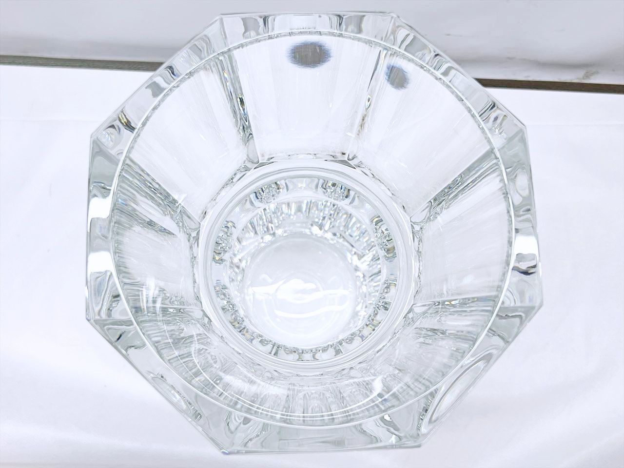 美品 Baccarat バカラ Edith エディス L フラワーベース 花瓶 高さ約