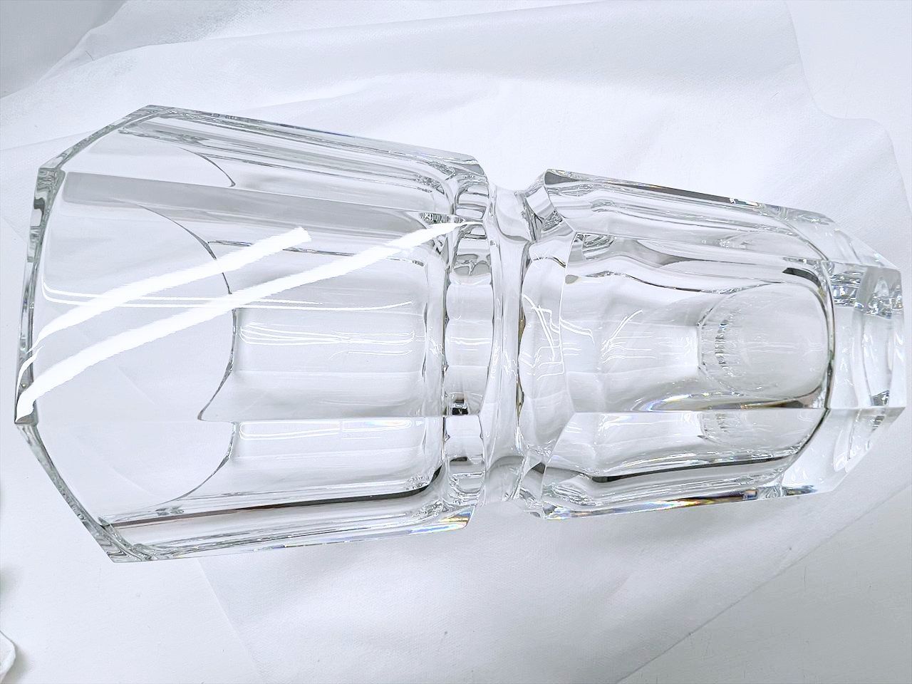 美品 Baccarat バカラ Edith エディス L フラワーベース 花瓶 高さ約