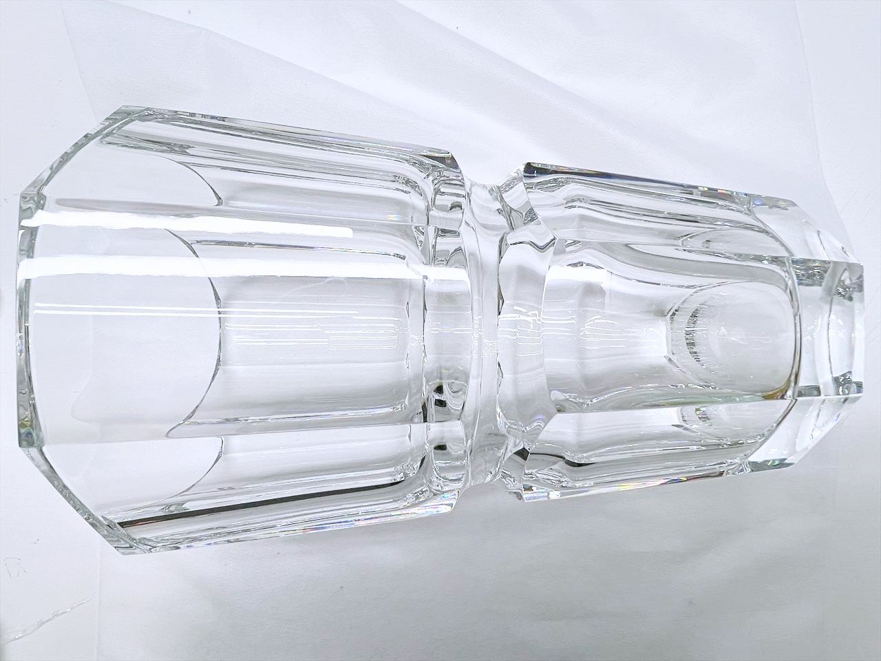 美品 Baccarat バカラ Edith エディス L フラワーベース 花瓶 高さ約