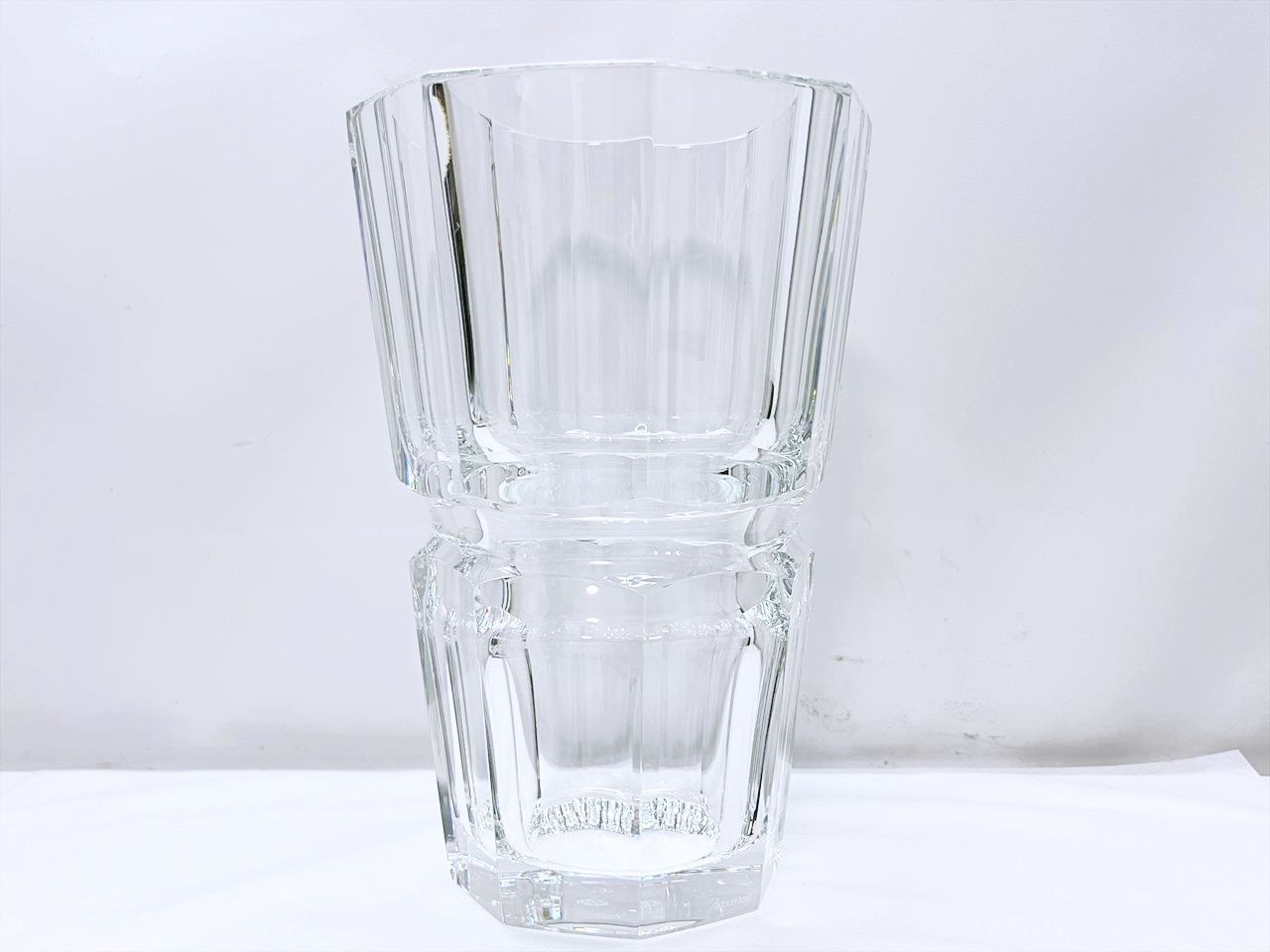 【Baccarat】Edith バカラ　エディス　フラワーベース　花瓶 美品 Baccarat バカラ Edith エディス L フラワーベース 花瓶 高さ約