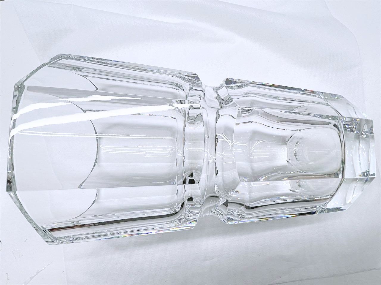 ◆未使用◆バカラ フラワーベース エディス 美品 Baccarat バカラ Edith エディス L フラワーベース 花瓶 高さ約