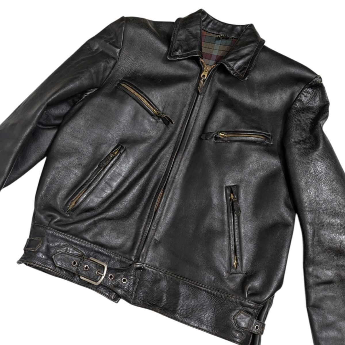 22 50s Klimar KONFEKTION レザージャケット ブルゾン シングル 