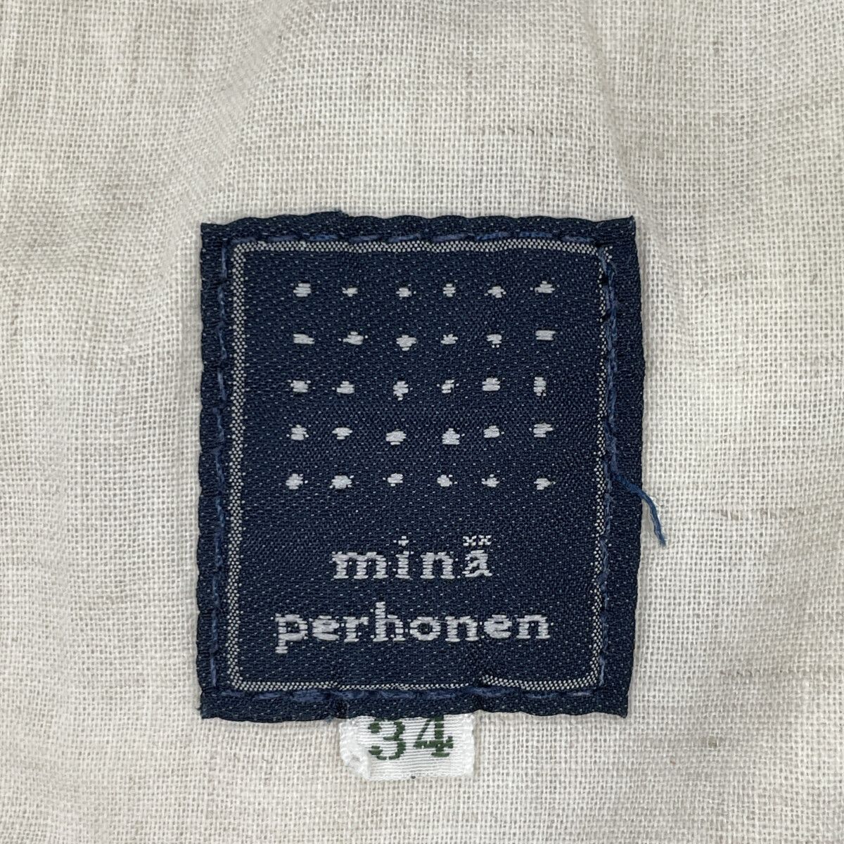 mina perhonen ミナペルホネン always テーパード デニムパンツ 34