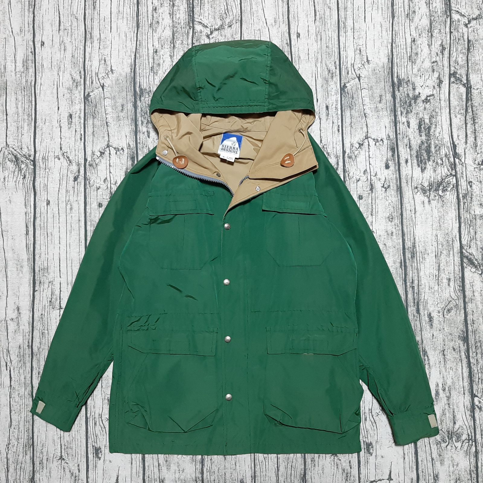 size M】90s 3本杉 USA製 SIERRA DESIGNS 60/40 MOUNTAIN PARKA GREEN