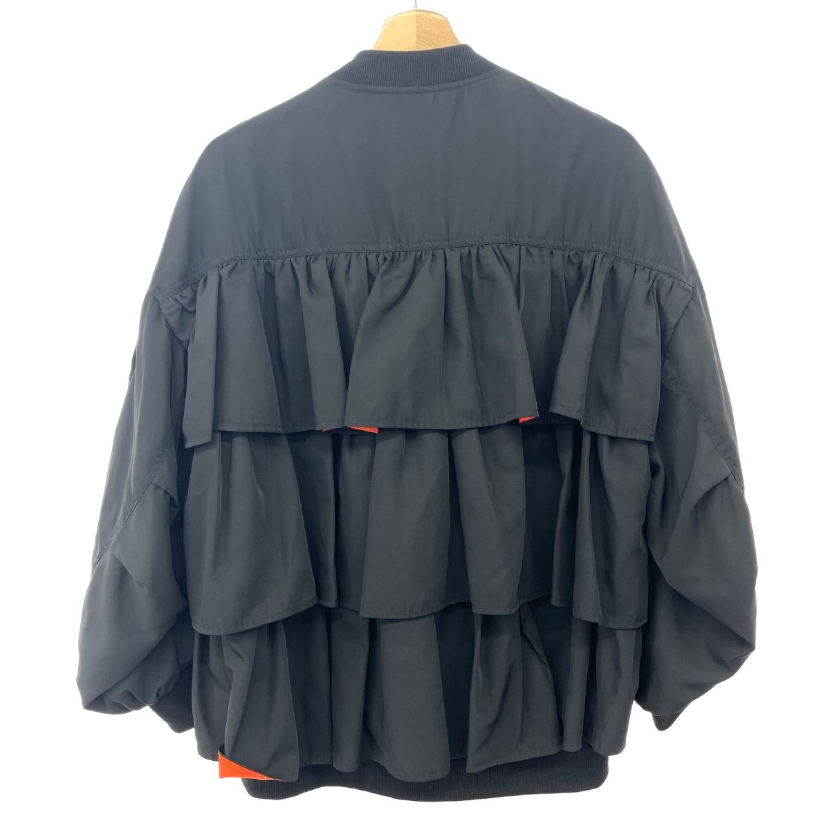RISLEY リズレー RISLEY/フリル付きボンバージャケット サイズ:F