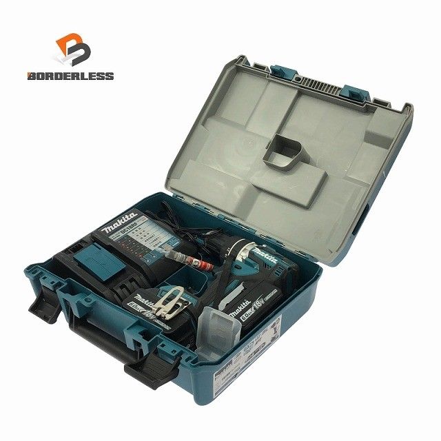 比較的 makita マキタ 18 V 充電式震動ドライバドリル バッテリ 6 0 Ah 充電器 ケース付 振動ドリルドライバー119528
