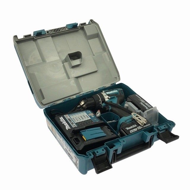 比較的 makita マキタ 18 V 充電式震動ドライバドリル バッテリ 6.0 Ah 充電器 ケース付 振動ドリルドライバー119528
