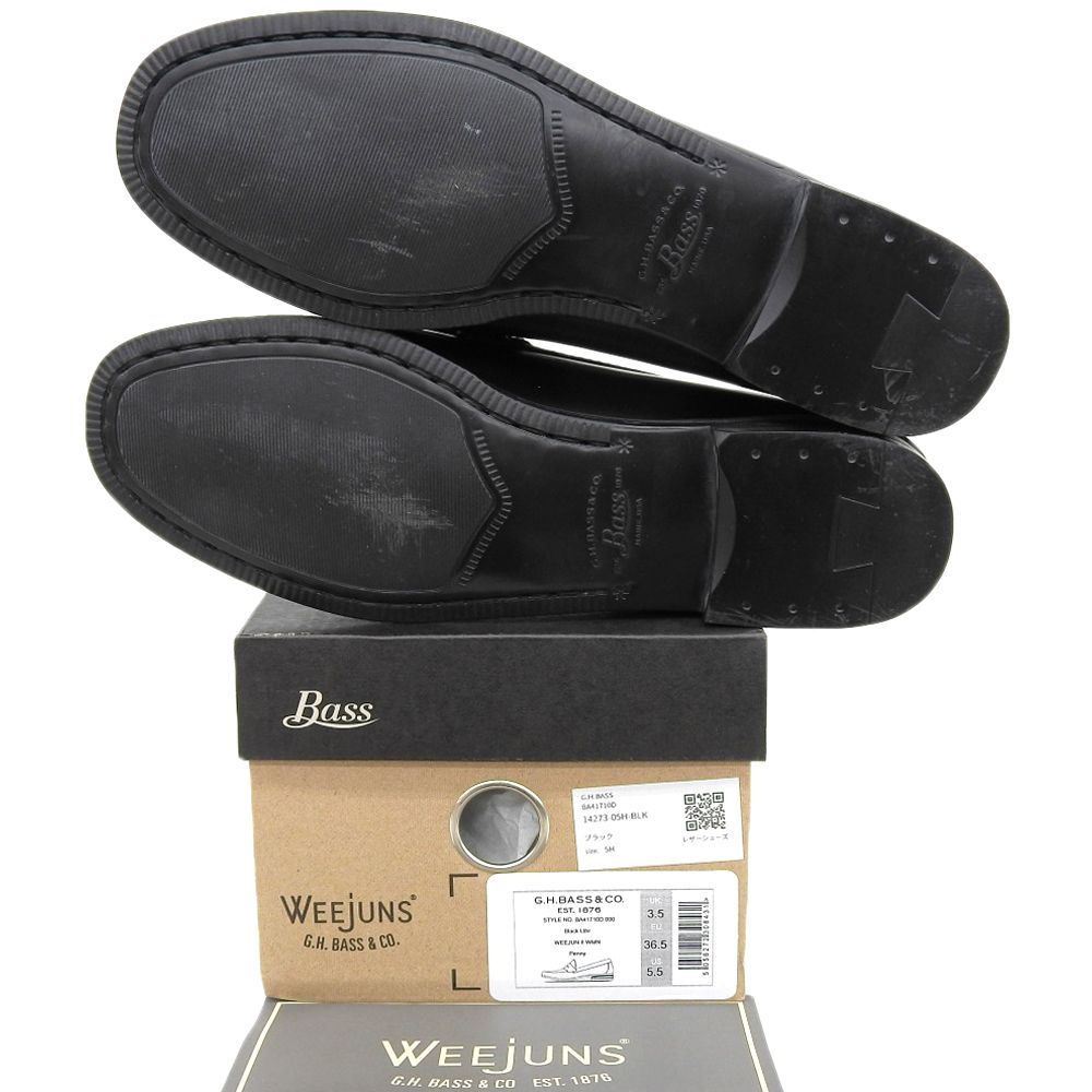  G.H.BASS ジーエイチバス コインローファー シューズ レディース ブラック 41710 D 5 1 2 US その他 靴