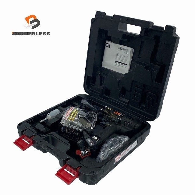 MAX マックス 65 mm 高圧釘打機スーパーコイル ネイラ HN-65 N 4 D -Aアンバーオリーブ エアロスター119566