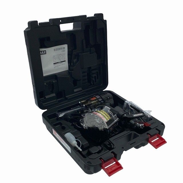 MAX マックス 65 mm 高圧釘打機スーパーコイル ネイラ HN-65 N 4 D -Aアンバーオリーブ エアロスター119566