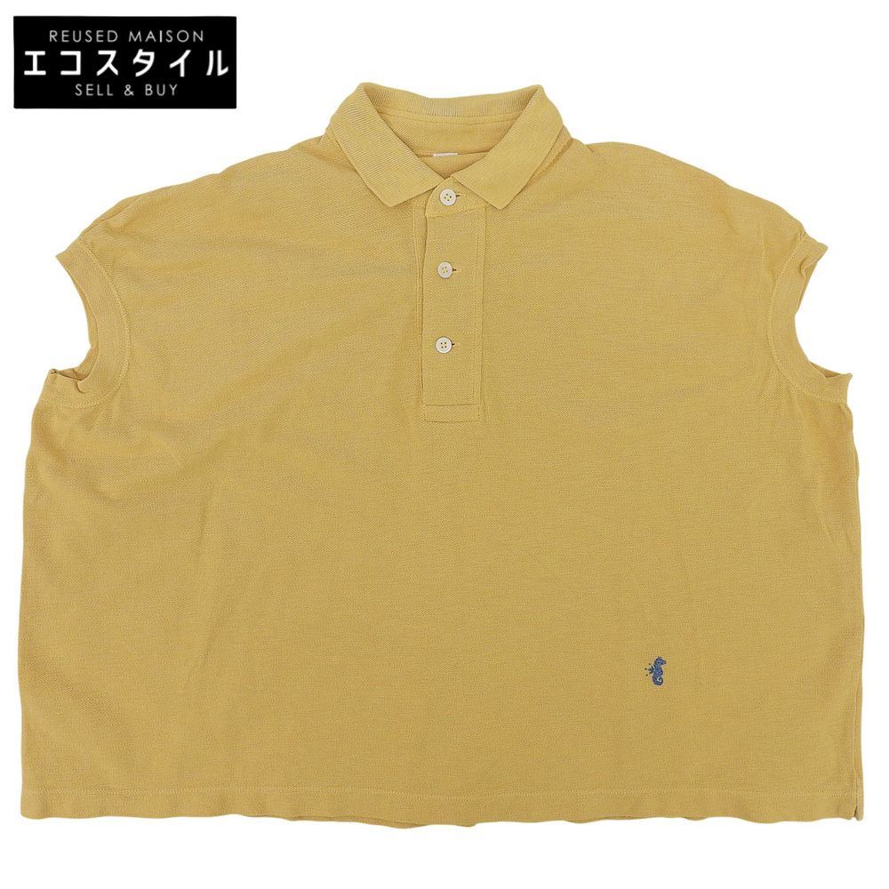 45 R フォーティファイブ アール カノコのMキャミポロ コットン トップス レディース イエロー ―