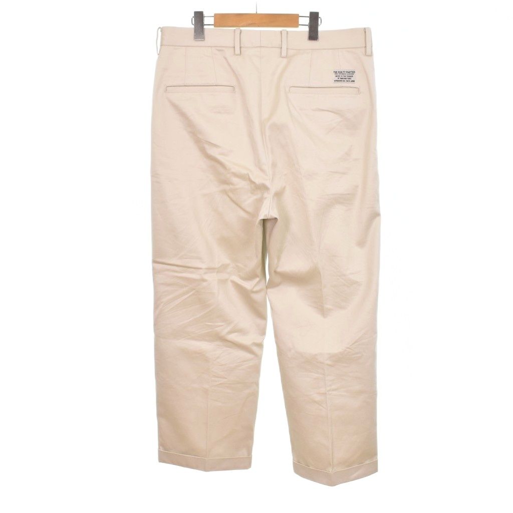 ワコマリア WACKO MARIA パンツ スラックス 2タック XL ライトベージュ
