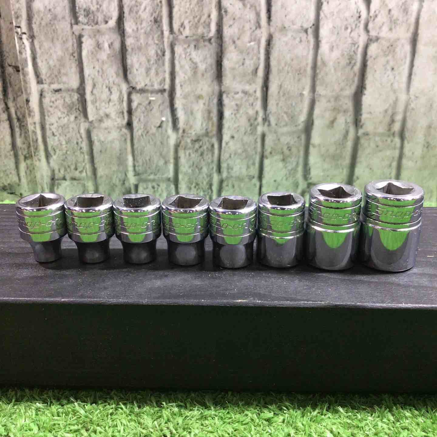 品 スナップオン Snap-on 3 8シャローソケット8点セット F～1シリーズ F 161 1 2 の縁に若干の欠けがあります