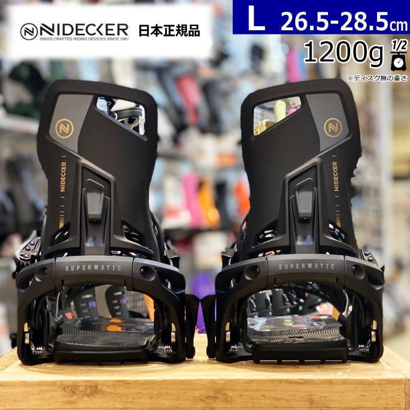25-26 NIDECKER OG-SUPERMATIC BLACK Lサイズ ナイデッカー メンズ スノーボード バインディング 日本