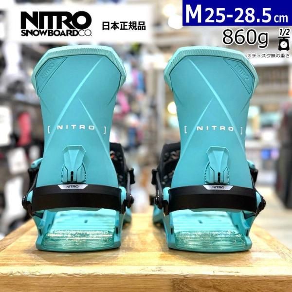 25-26 NITRO TEAM Fresh Blue Mサイズ ナイトロ メンズ スノーボード バインディング 日本