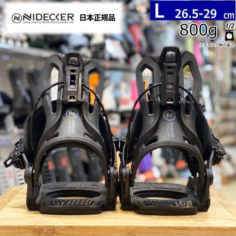 25-26 NIDECKER FLOW NEXUS BLACK Lサイズ ナイデッカー メンズ スノーボード バインディング 日本