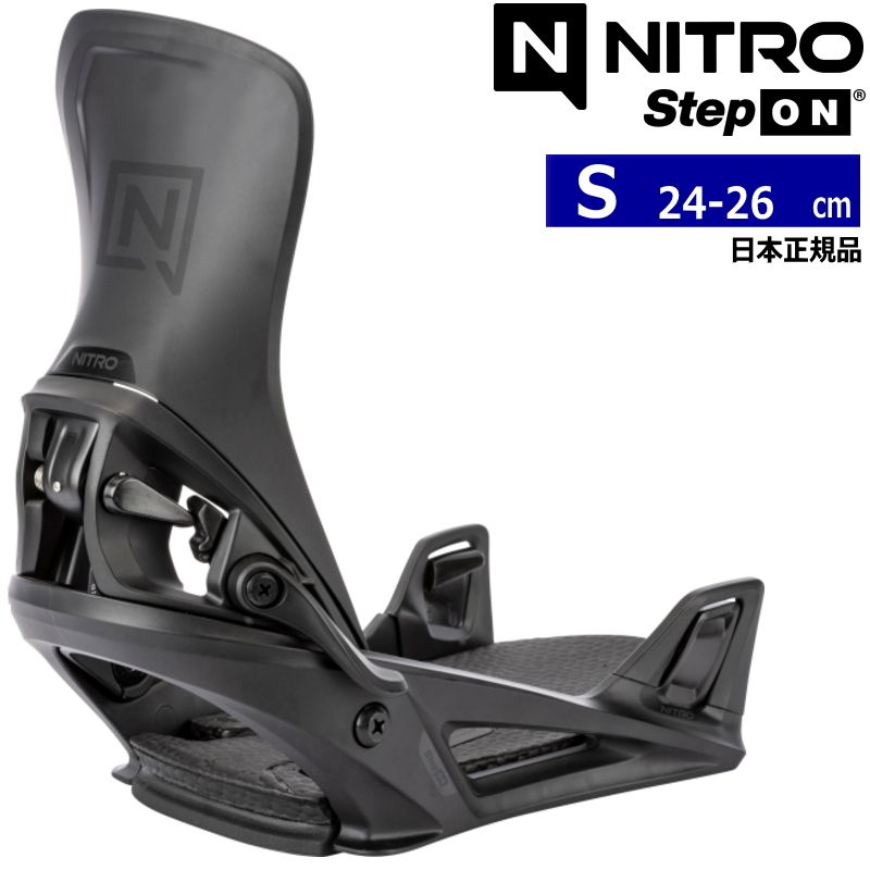 ステップオン 25-26 NITRO STEP ON Mens Ultra Black Sサイズ ナイトロ メンズ スノーボード バインディング