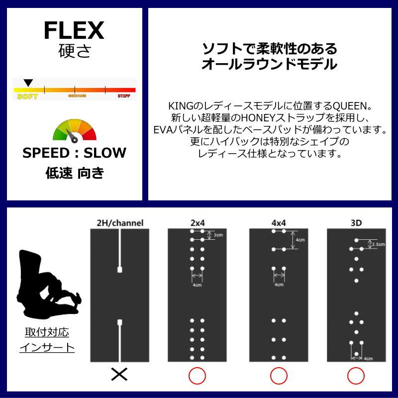 24-25 DRAKE QUEEN DARK PINK BLACK Mサイズ ドレイク レディース スノーボード バインディング 型落ち 日本