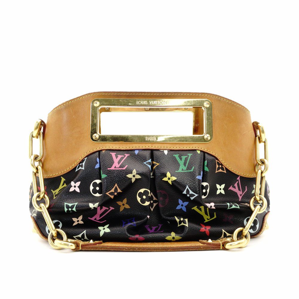ルイヴィトン LOUIS VUITTON モノグラム マルチ ジュディ PM サッチェル ハンドバッグ ブラック ショルダー M 40258 黒 7-10-315