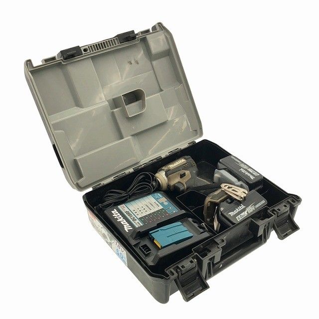 品 makita マキタ 18 V 充電式インパクトドライバー TD 171 D 茶色 ブラウン バッテリ BL 1860 B 充電器 ケース付119575