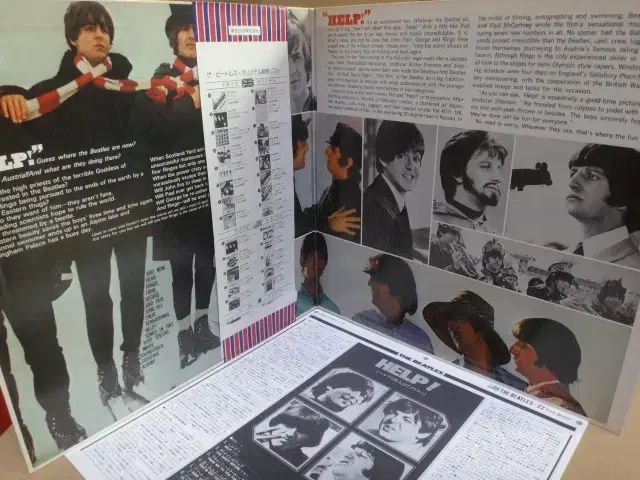 日本 LP ） The Beatles ー Help 挿入します 含め