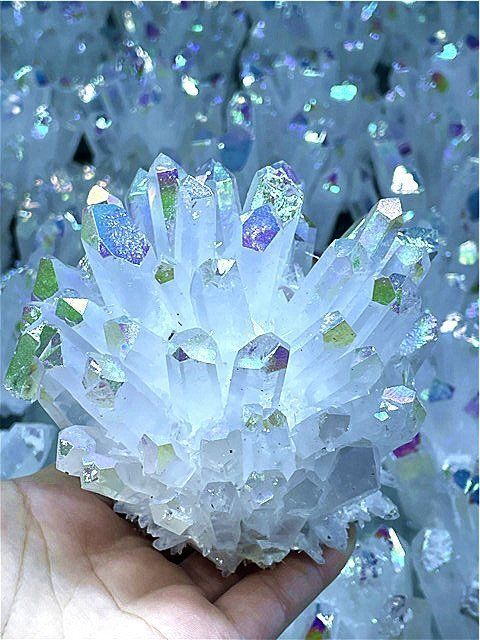 超綺麗アーカンソー産レインボーオーラクラスターB85U6/260U07D 超綺麗アーカンソー産レインボーオーラクラスターB1128/E318/119D