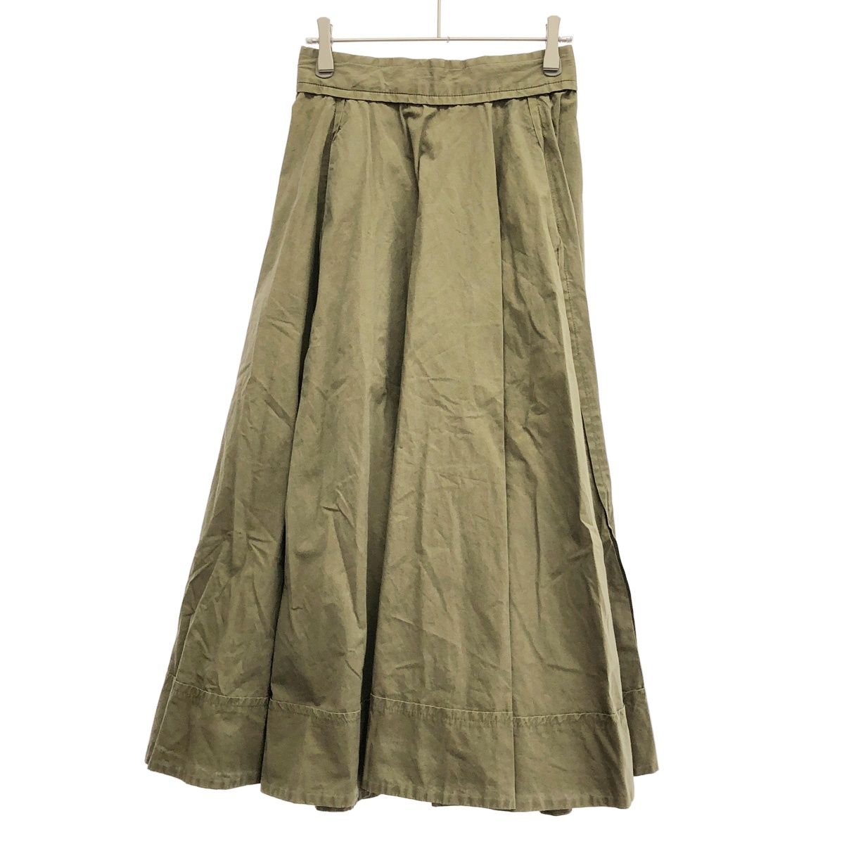 MADISON BLUE マディソンブルー 23 SS TUCK SK WASHED OUT SKIRT スカート MB 231 6025 カーキ 00