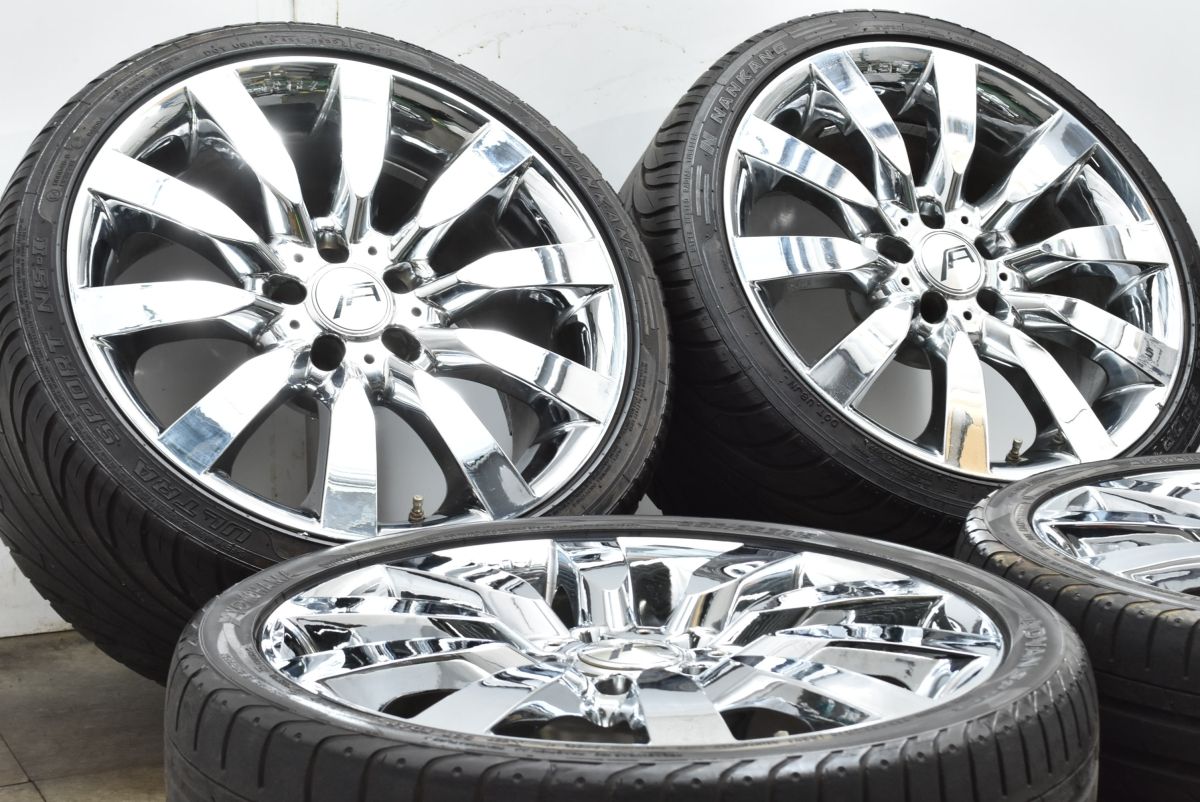 ホイールのみ販売 A R T mono ART 1 19 in 8 5 J 40 10 45 PCD 112 255 35 285 30 ベンツ 231 SLクラス クロームメッキ