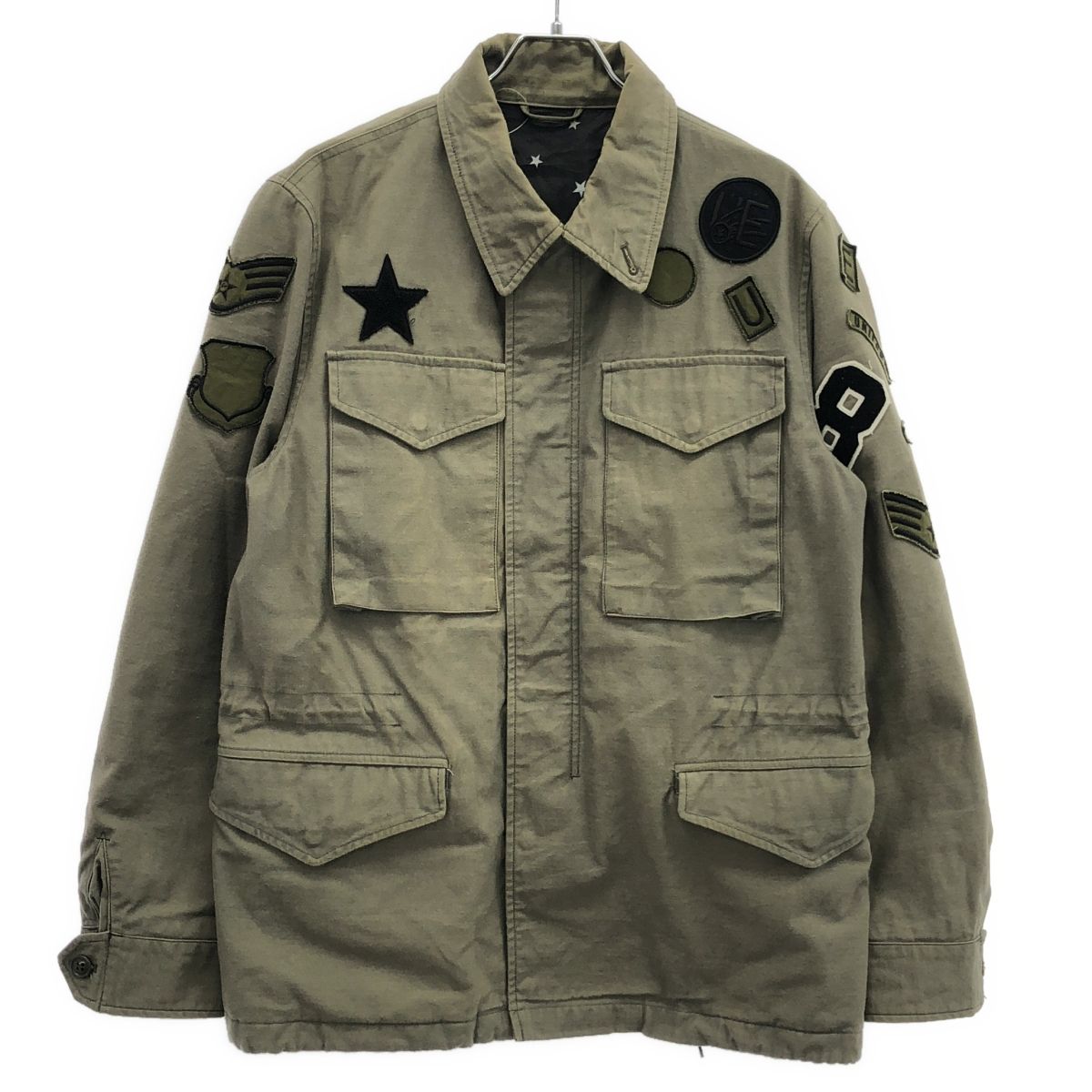 定価43,000円 1度着美品 ユニフォームエクスペリメント M-65 uniform experiment ユニフォームエクスペリメント M-65 ワッペン