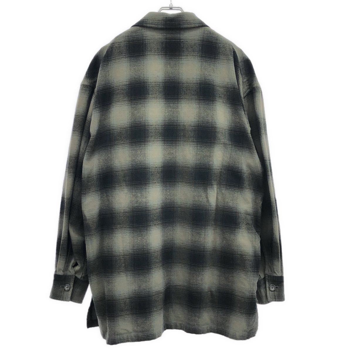 Marvine Pontiak Shirt Makers  マービンポンティアックシャツメーカーズ オンブレチェックシャツジャケット MPSM-2010S グレー系 F Marvine Pontiak Shirt Makers マービンポンティアックシャツ