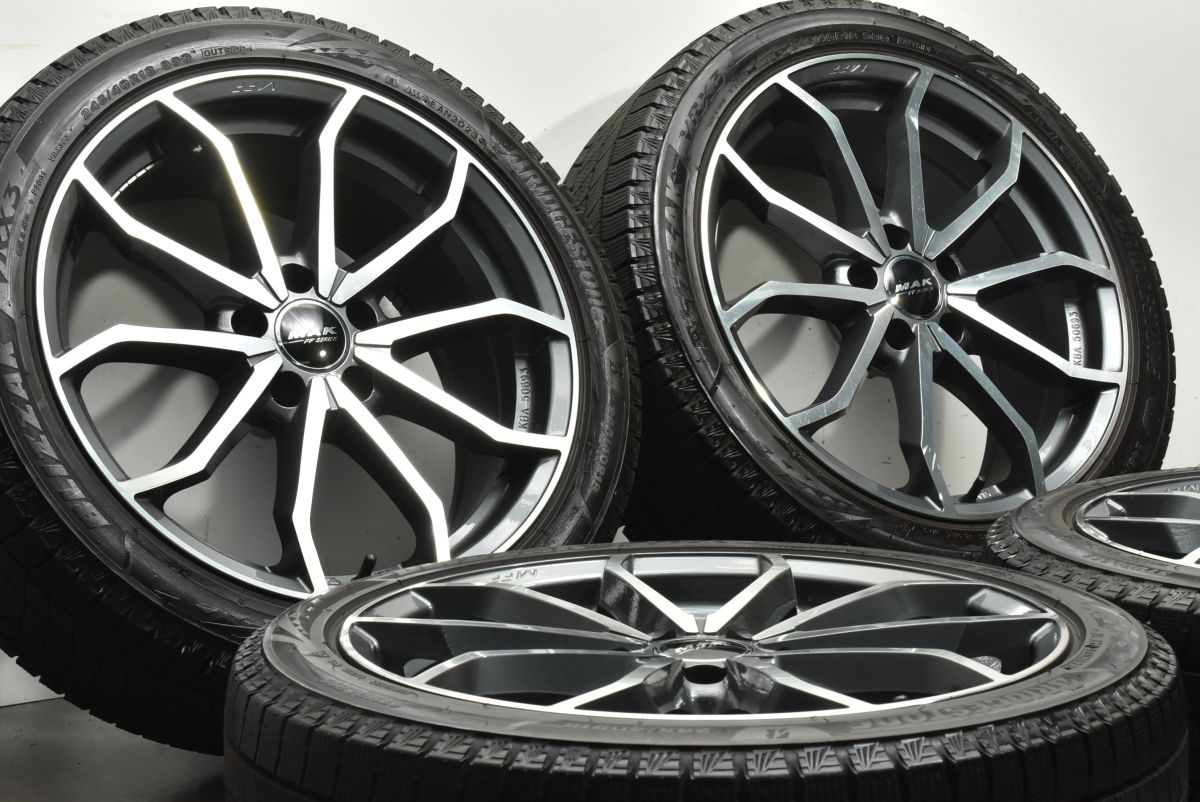 バリ溝 MAK LOWE FF 18 in 8 J 28 PCD 112 ブリヂストン ブリザック VRX 3 245 40 R アウディ A 5 スタッドレス 交換用