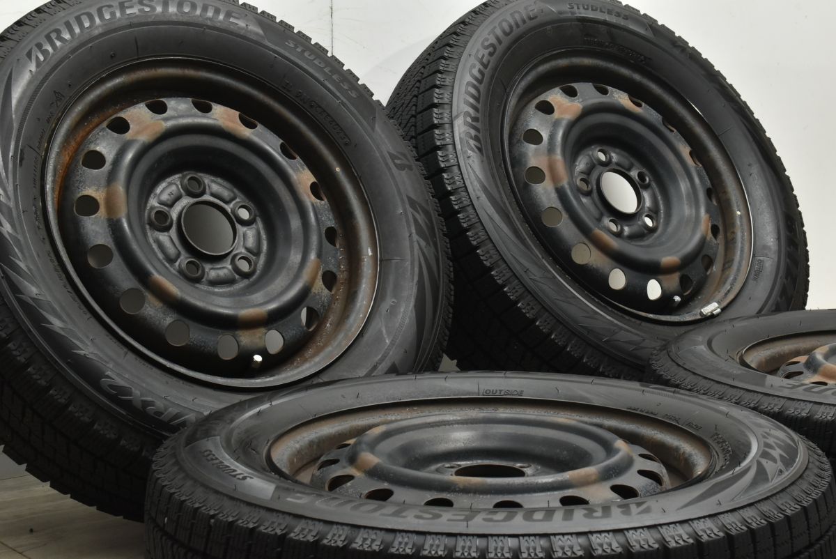 バリ溝 ニッサン C 26 セレナ 15 in 5 J 45 PCD 114 3 ブリヂストン ブリザック VRX 2 195 65 R リーフ 流用 スタッドレス 可