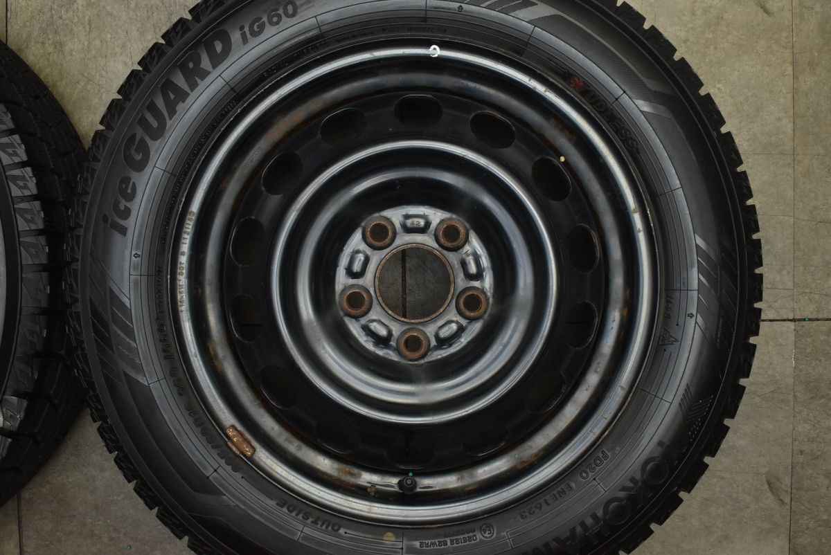  バリ溝 マツダ ビアンテ 16 in 6 5 J 50 PCD 114 3 ヨコハマ アイスガード iG 60 205 R MPV アクセラ 流用 スタッドレス 16インチ タイヤ ホイールセット