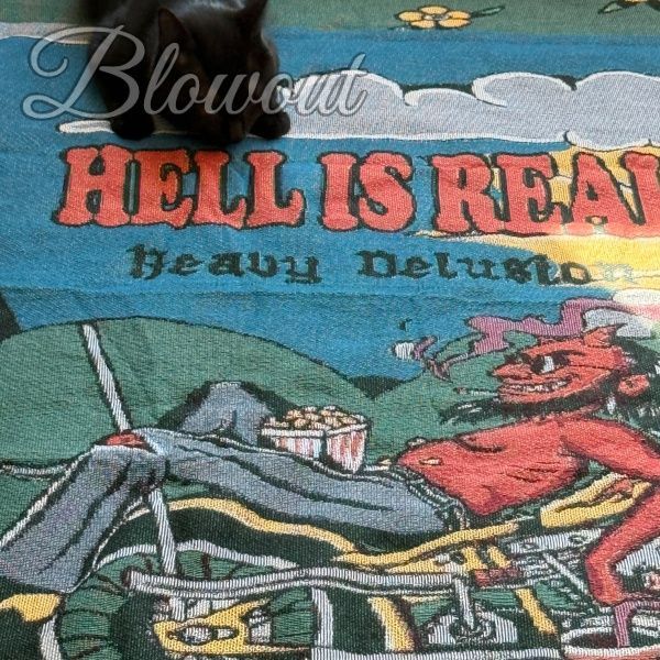 デビル ショベルヘッド ハーレー ラグ チョッパー 悪魔 DEVIL スポーツスター ソフテイル ダイナ ツーリング ショベル パン ナックル サイドバルブ ビンテージ タペストリー カーペット カバー 壁掛け ポスター リジッド FX XL ガレージ