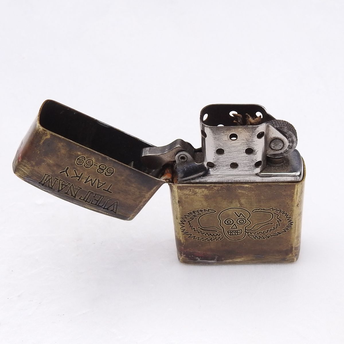 正規品 zippo ベトナムジッポ ビンテージ 68-69 QUI NHON ベクトル 剣
