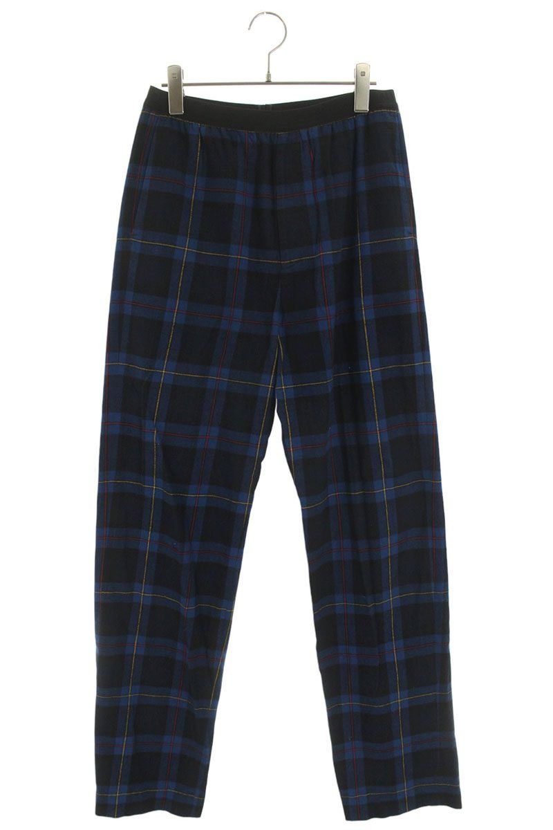 バレンシアガ サイズ:44  608972 TIM19 フランネルチェックロングパンツ 中古 BS99 バレンシアガ 608972 TIM19 フランネルチェックロングパンツ メンズ 44