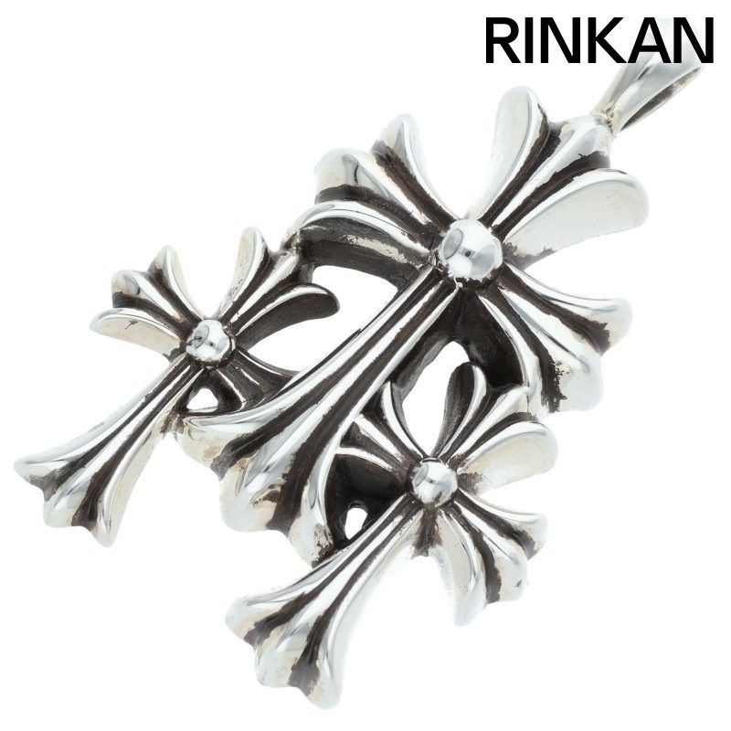 クロムハーツ 3 CH CRS SML/トリプルCHクロススモール シルバー