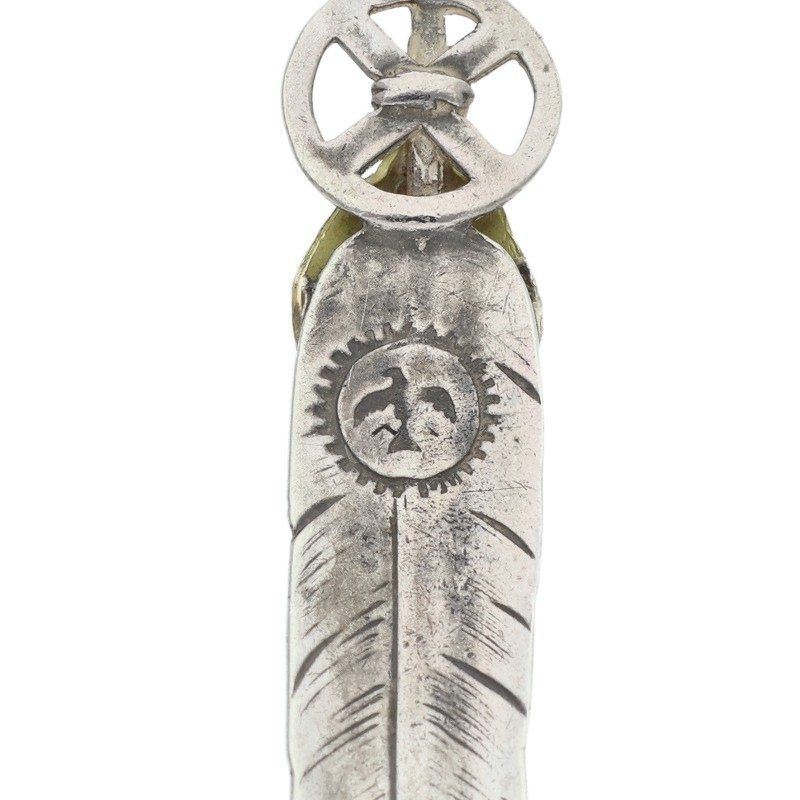 ゴローズ ハートホイールフェザー 大 ネックレストップ メンズ 大