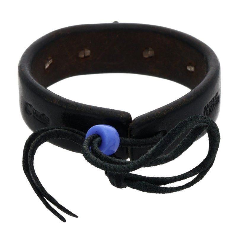 ゴローズ 金縄ターコイズGC-24&アポロコンチョ付きレザー ブレスレット