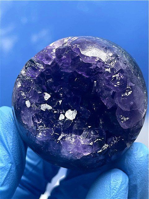 AAA級家庭円満◇天然ウルグアイ産アメジスト開口笑原石B88G3/52G39D