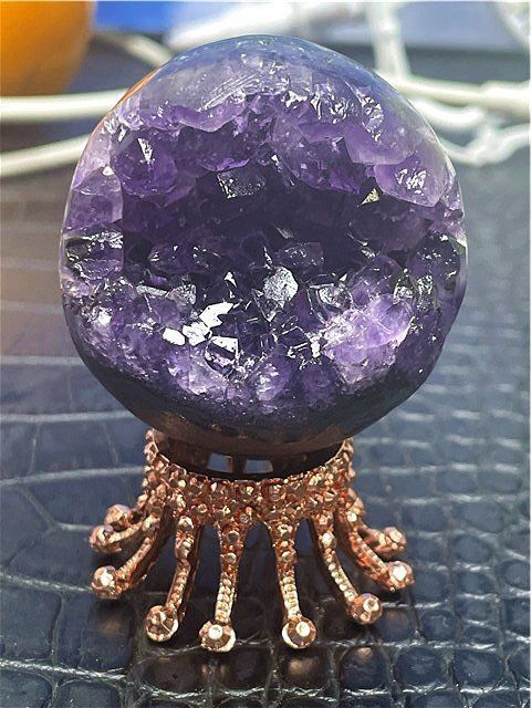 AAA級家庭円満◇天然ウルグアイ産アメジスト開口笑原石B88G3/52G39D