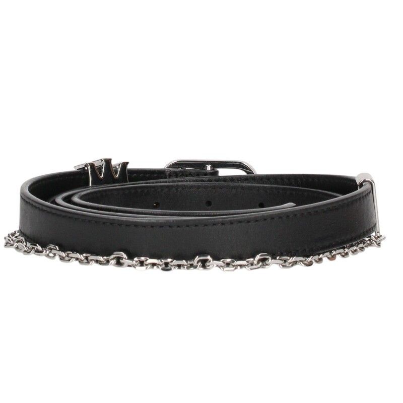 アミリ チェーン付き MAバックル ナローレザーベルト コレクション