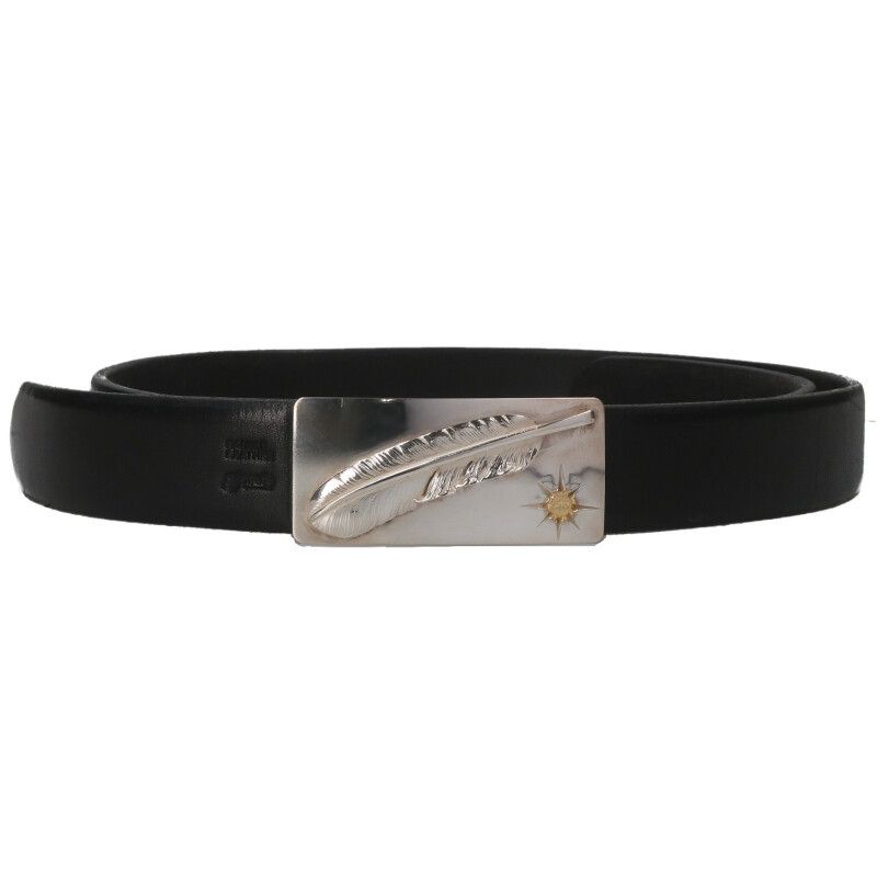 ゴローズ 特大フェザー3cm固定式角バックル ベルト メンズ - メルカリ