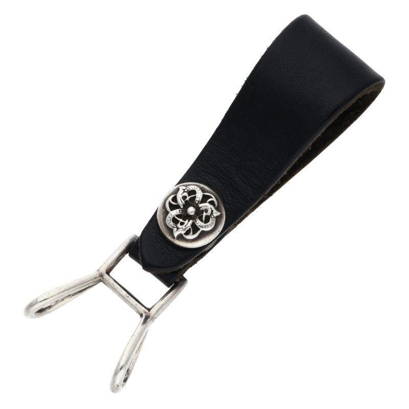 クロムハーツ BELT LOOP ケルティックボールボタンレザーベルトループ