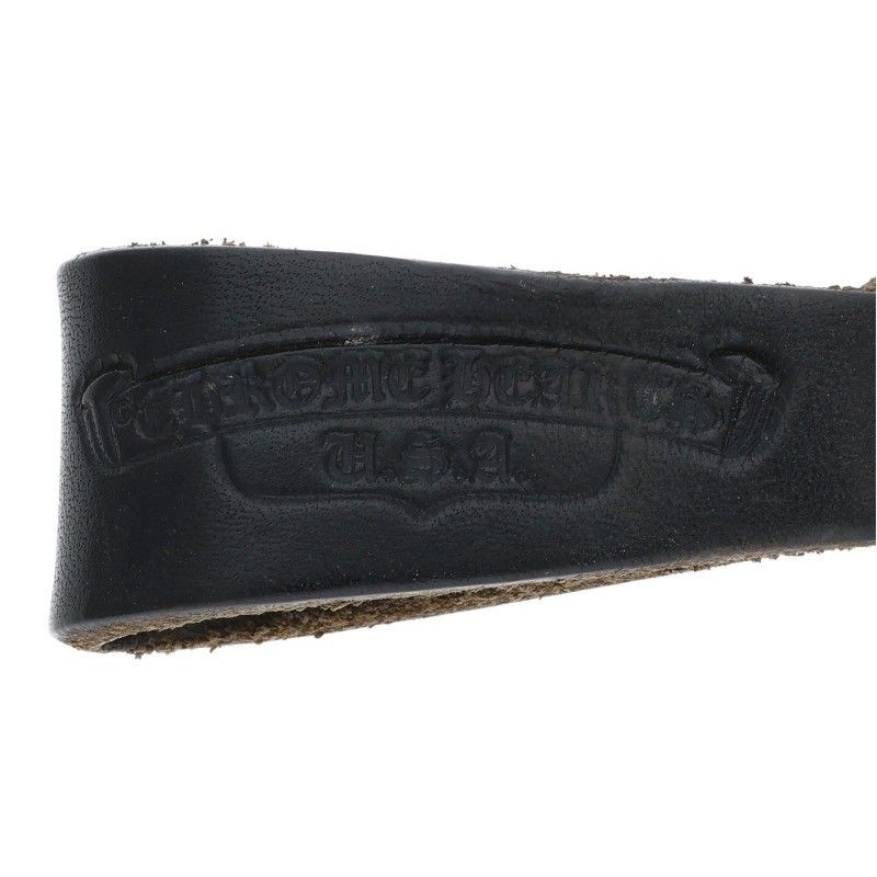 クロムハーツ BELT LOOP クロスボールボタンレザーベルトループ メンズ