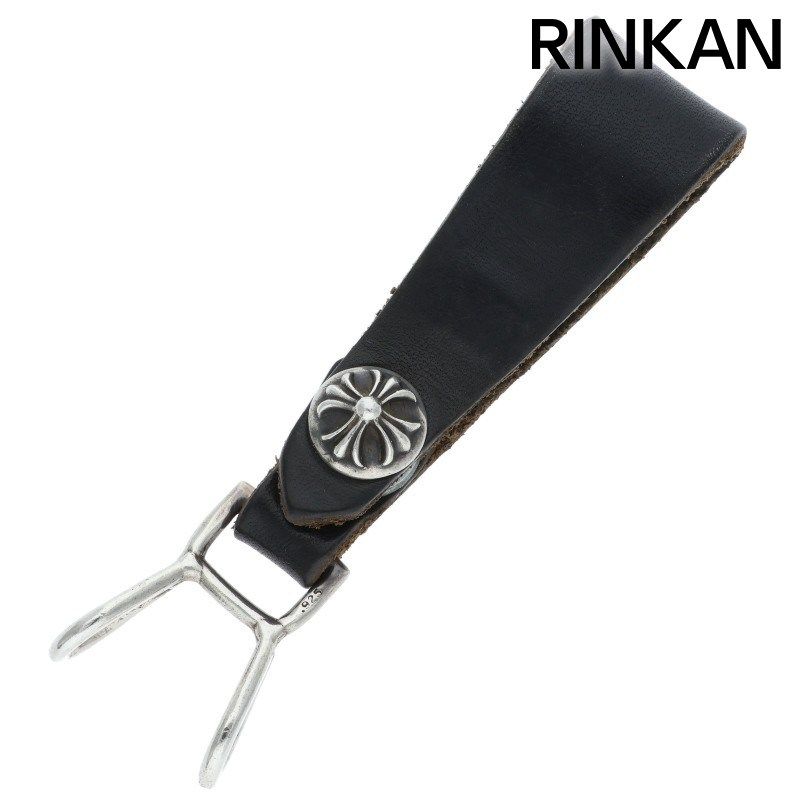 クロムハーツ BELT LOOP クロスボールレザーベルトループ　極美品 クロムハーツ BELT LOOP クロスボールボタンレザーベルトループ メンズ